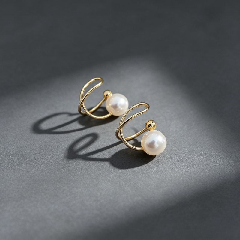Women's Bohemian Minimalist Clip-On Earrings, No-Piercing Design
